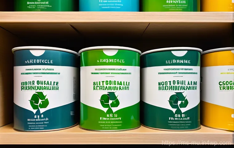 그린워싱의 실태와 소비자의 역할 - **Prompt:** A young adult Malaysian woman in her late 20s, wearing modest casual attire, stands in a...